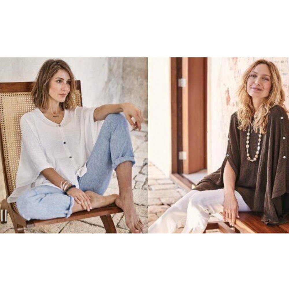 Elegant Women's Convertible Poncho Sweater in White